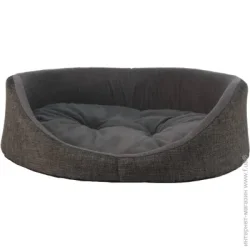 Лежак FX home 50x40x17 см серый овальный 032022
