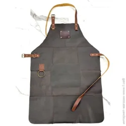 Фартух для барбекю Holla Apron з натуральної шкіри Brown