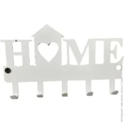 Бокс для ключей Ключница HOME 16,5х21,2 см белый (КЛ-1801402)