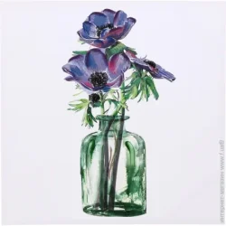 Картина Jar Flower purply 60x60 см