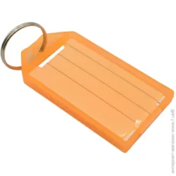 Брелок-бірка пластиковий для ключів з написом (в асортименті) KT-1202