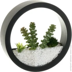 Картина Декор настінний Nature круглий 20x20 см чорний