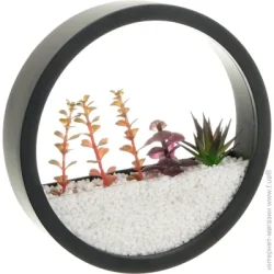 Картина Декор настінний Nature круглий 25x25 см чорний