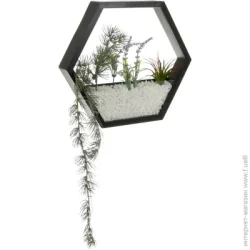 Картина Декор настінний Nature шестикутний 34,5x30 см чорний