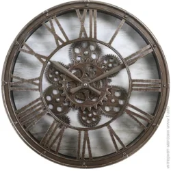 Часы настенные классические  Часы настенные Roma Geras 38,5x38,5x7,5 см античная медь — механизм кварцевый (электронный) — питание батарейки