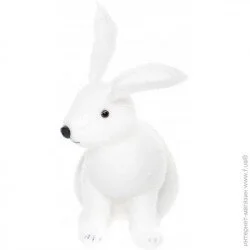 Фигурка под елку Декоративная фигура Кролик гламурный RS1D1658-1 27 см