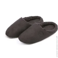 Домашние тапочки  Тапки домашние Twins получешки флис Облако р. 40/41 коричневый