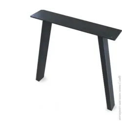 Мебельная опора U 0840 черная матовая h720 L600