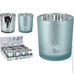 Ïîäñâå÷íèê ñòåêëÿííûé Winter Forest 7,1õ7,8 ñì ãîëóáîå ñòåêëî