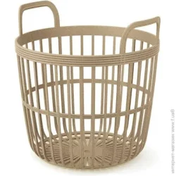Кошик ажурний ZOE ECO WOOD з ручками багатофункціональний 364х359 мм, бежевий