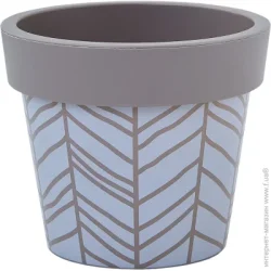 Алеана Горшок пластиковый Гамма 14x12 см круглый какао