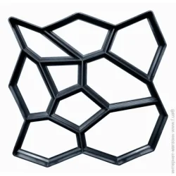 Форма-трафарет фигурная Верес 2007 для садовой дорожки 60х60х5 см