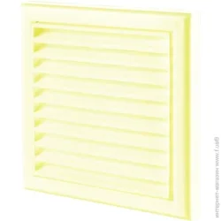 Вентиляционная решетка Домовент Решетка ДВ 100с пластик желтый