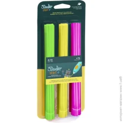 Стержень 3Doodler Набор стержней для 3D-ручки Микс (зеленый, желтый, розовый) 75 шт. (3DS-ECO-MIX4-75)