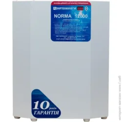 Стабілізатор напруги Стабілізатор напруги Укртехнология Norma 12000 симісторний , підлоговий / навісний
