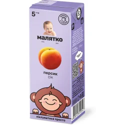 Сок Малятко Персик 200 мл (1318516)