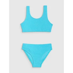 4F Купальник BIKINI SET F047JWSS25UBKSF047-48N р.128 бирюзовый
