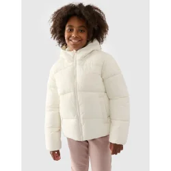 Куртка 4F Пуховик для девочек зимний DOWN JACKET F450JWAW24TDJAF450-10S р.128 белый