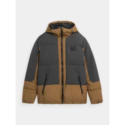Куртка зимня 4F Пуховик чоловічий DOWN JACKET M244AW23TDJAM244-82S р.L коричневий