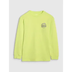 4F Лонгслів LONGSLEEVE M435JWSS25TLONM435-45S р.140 жовтий