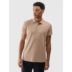 Теніска (поло) 4F Поло POLO SHIRT M407WSS25TPTSM407-83S р.M бежевий