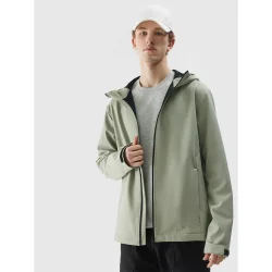 Куртка демисезонная, летняя 4F Ветровка мужская демисезонная SOFTSHELL JACKET M324WSS25TSOFM324-44S р.M зеленая