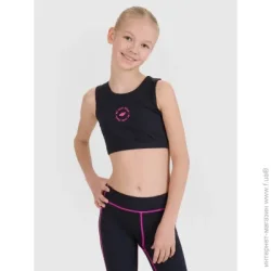 Майка-топ 4F Топ SPORT BRA F148 р.152 черныйJWSS25USBAF148-20S