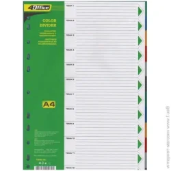4office Індексний роздільник 1-31 А4 PP 4-255