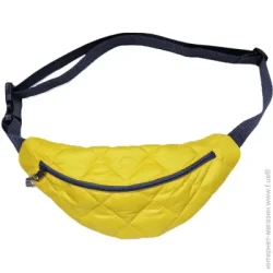 На пояс 4profi Сумка поясна стьобана жовта 14x34 см 4003
