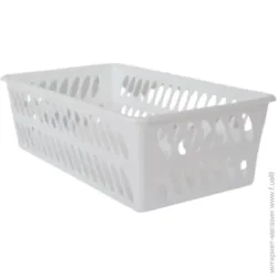 ММ-Пласт Корзина универсальная MM1white белая 50x100x200 мм