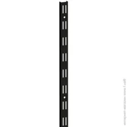 Кольчуга Стійка з подвійною перфорацією BLACK EDITION 25x100 мм чорний 1 шт