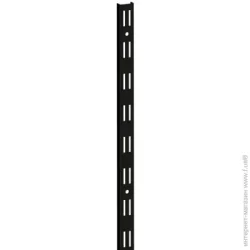 Кольчуга Стійка з подвійною перфорацією BLACK EDITION 25x2000 мм чорний