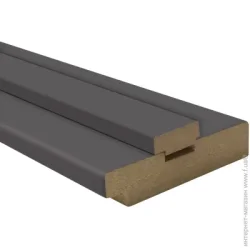 Омис Дверная коробка под добор 2070х80 мм графит silk matt