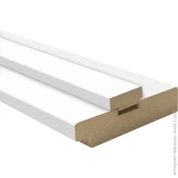 Омис Дверная коробка Д/34(40) 2070х80 мм белый silk matt