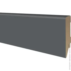Широкий плинтус Омис Плинтус графит silk matt 16x80x2400 мм