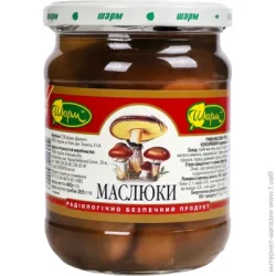 Овочева консервація Шарм Гриби маслюки консервовані 480 г