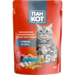 Корм для котів з рибою у соусі