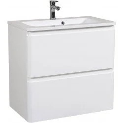Тумба с раковиной Aqua Rodos Акцент + Альфа 80см (406573)