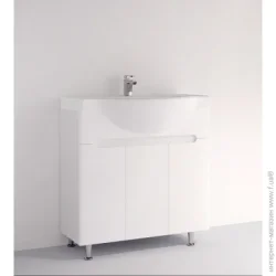 Тумба с раковиной Сансервис Тумба на ножках Марокко 80 БШ с умывальником Basic-80 белая