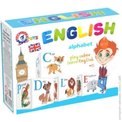 Технок Кубики кубики пластиковые Азбука English 12 шт. 1325