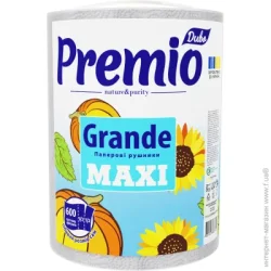 Диво Паперові рушники Premio GRANDE MAXI двошарова 6 шт.