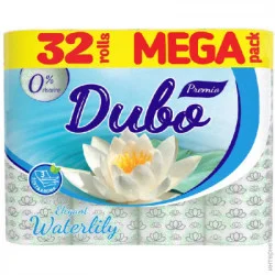 Туалетная бумага Диво Premio Waterlily трехслойная 32 шт (4820003837757)
