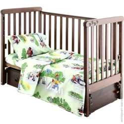 Ярослав Комплект постельного белья сатин зеленый