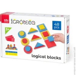 Обучающая игрушка Игротеко Обучающий игровой набор Логические блоки 48 элементов (по методике З. Дьенеша) 900415