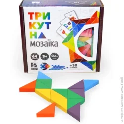 Игротеко Игра деревянная треугольная мозаика 64 эл 900194