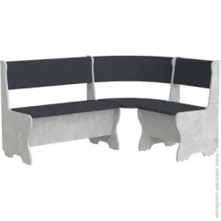 Кухонный уголок Компанит Уголок кухонный Мальта ателье светлое / балатон темно-серый