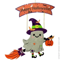 Аплі-Краплі Підвіс з фетру Привид на мітлі