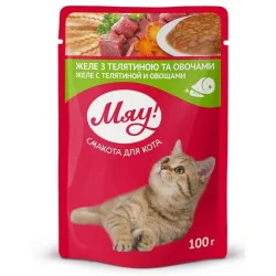 Корм с телятиной и овощами в желе 100 г