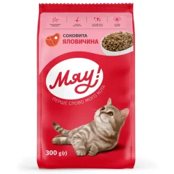 Корм сухой для котов с говядиной 300 г