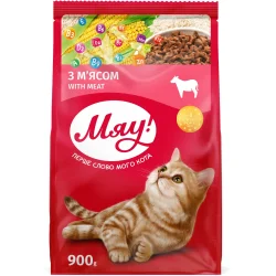 Сухой корм Мяу! Корм с мясом 900 г